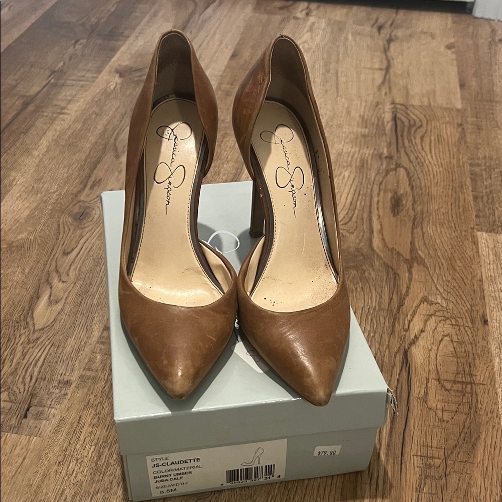 Jessica Simpson Brown Heels